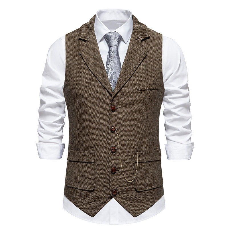 Thumbnail: Mens Slim Fit Vintage Vest