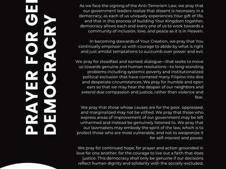 Prayer for Genuine Democracy