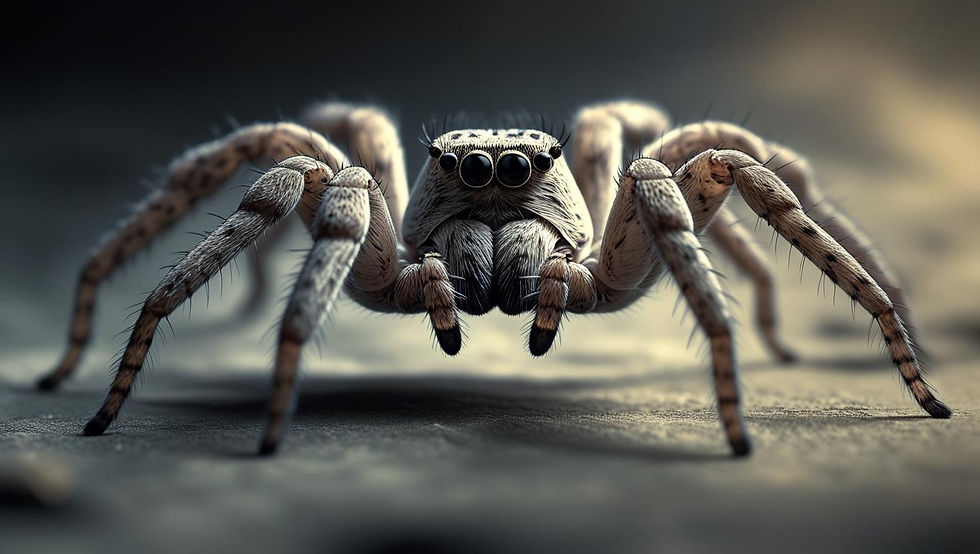 Männliche Hauswinkelspinne