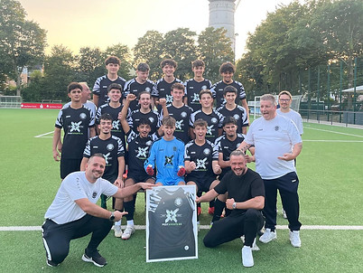 Mannschaftsfoto eines Fußballvereines