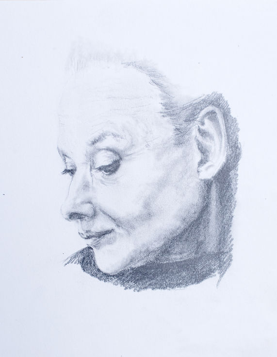 Audrey Hepburn, actrice
crayon graphite.