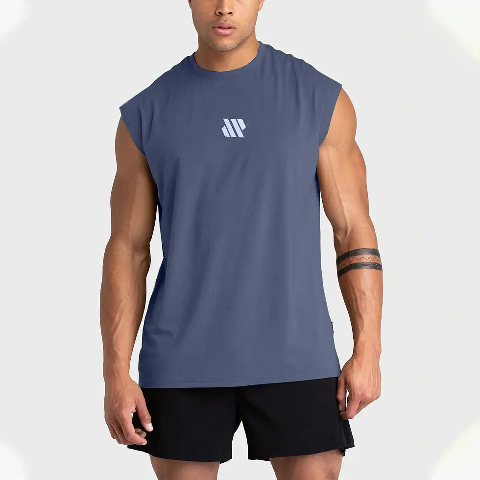 Miniatura: Men's Sleeveless Sports Shirt, Gym Fitness, Running, Quick Drying Vest