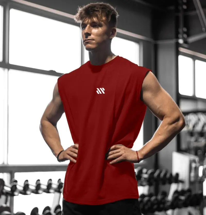 Miniatura: Men's Sleeveless Sports Shirt, Gym Fitness, Running, Quick Drying Vest