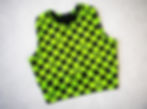 alien checkerboard sports bra
