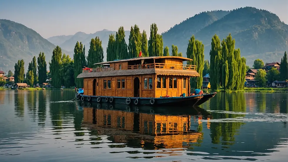 Houseboat on Dal Lake