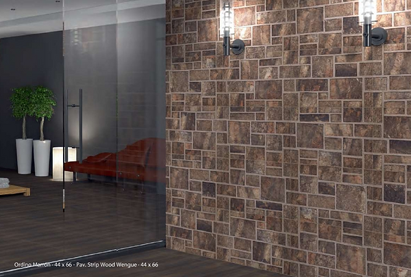 Porcelanico Ordino Marrón 44x66. Realonda cerámica.