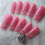 Thumbnail: Pink pierced heart (10 nails, size S/M)