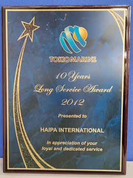 10 Years Long Service Award 2012 (Tokio Marine)