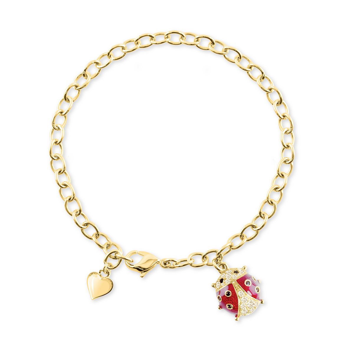 Lucky Ladybug Crystal Bracelet For Mothers