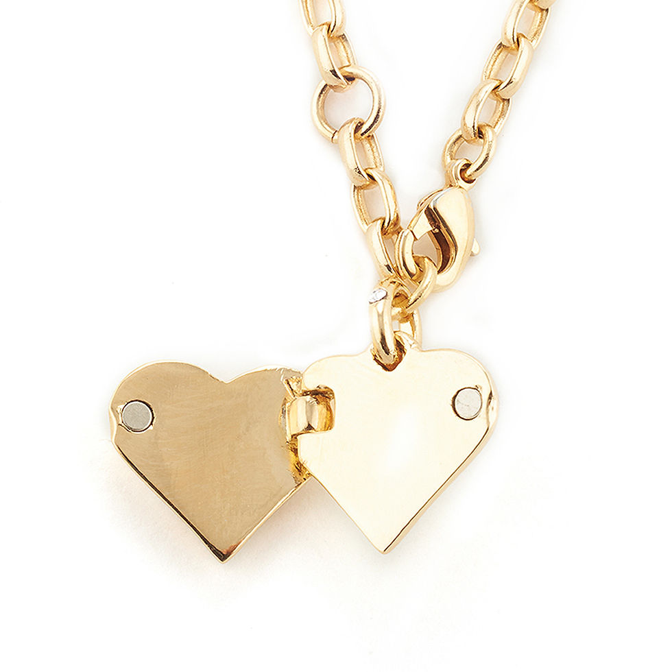 Thumbnail: My Daughter, My Heart, My Love, Gift Of Love Diamond Bow Locket Bracelet