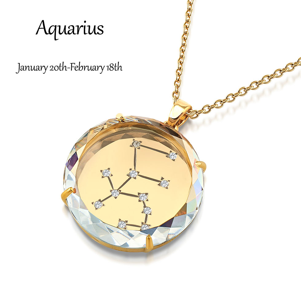 Born An Aquarius Pendant