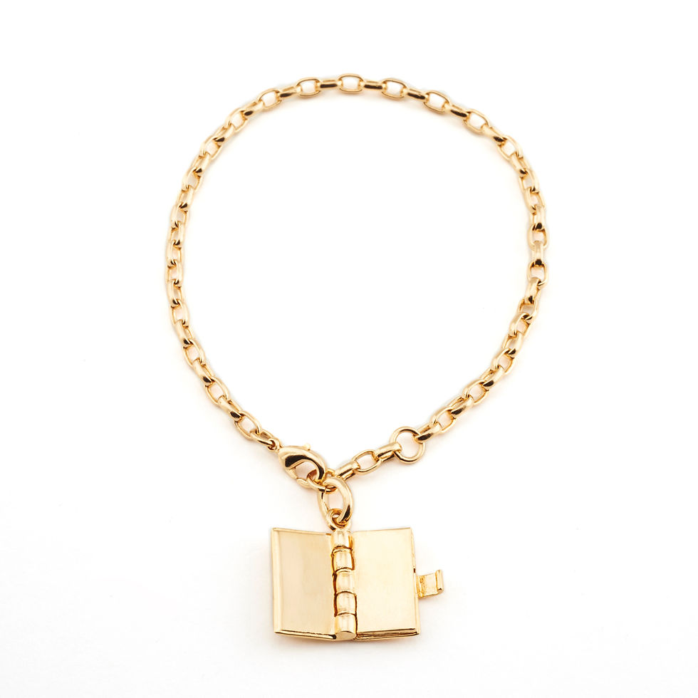 Our Story Diamond Book Bracelet