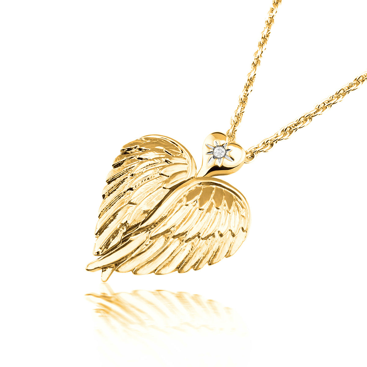 Watching Over You Angel Wings Locket Pendant For A Mother