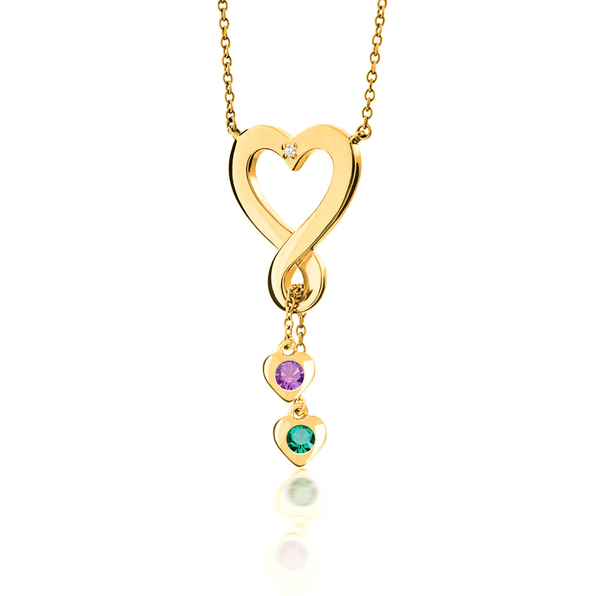 Always and Forever Birthstone Crystal Pendant