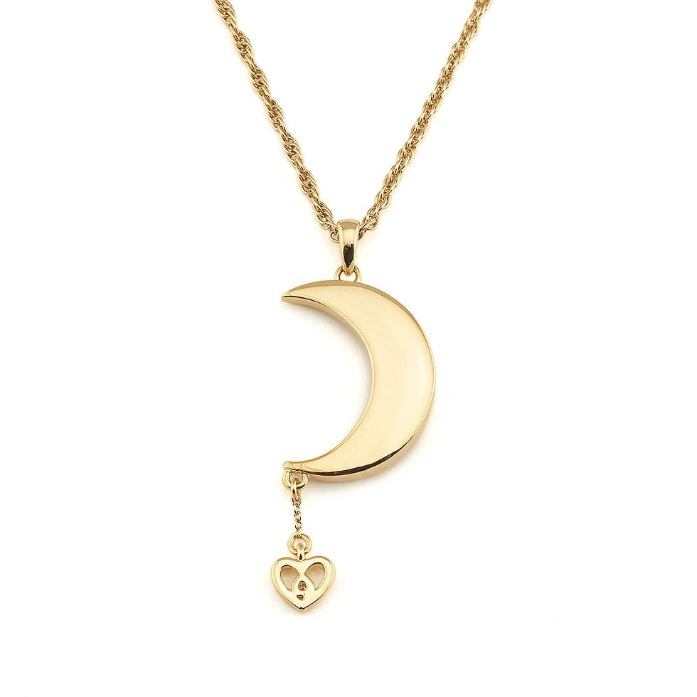 Thumbnail: To The Moon And Back Diamond Crystal Pendant
