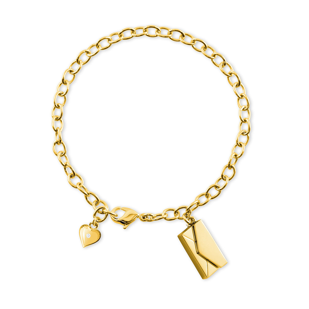 Letter Of Love Diamond Locket Bracelet