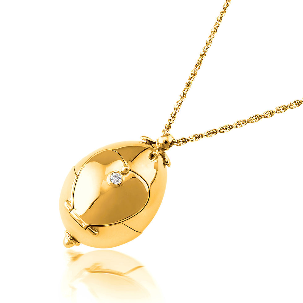 Treasured Heart Faberge Crystal Locket