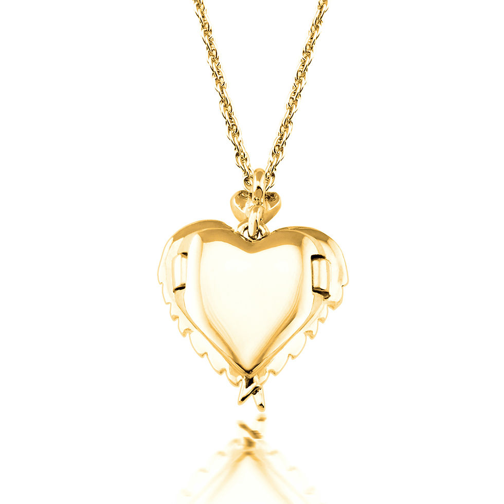 Watching Over You Angel Wings Locket Pendant For A Lost One