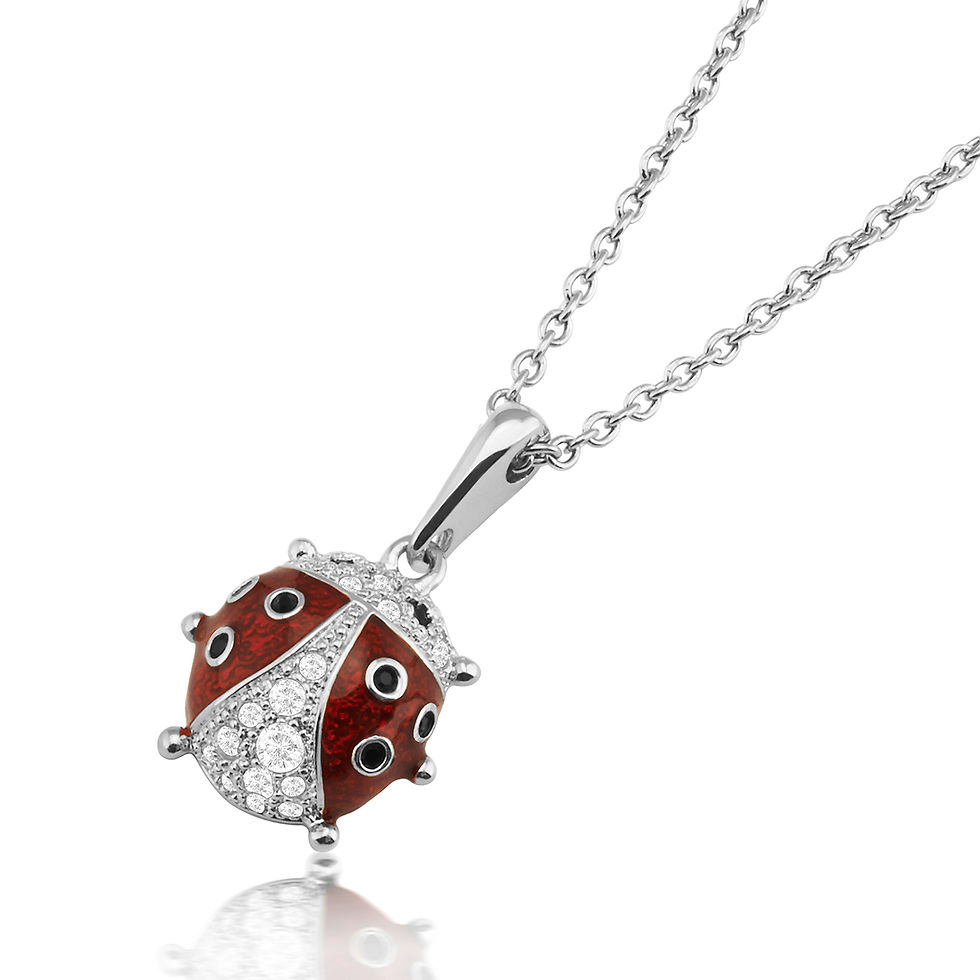 Thumbnail: Lucky Ladybug Crystal Pendant For Her