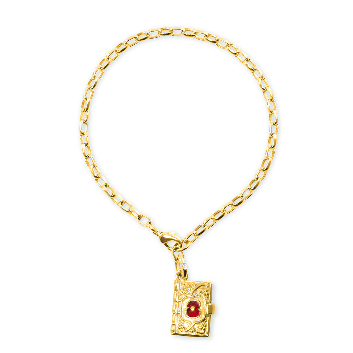 Lest We Forget Their Story Diamond Book Bracelet For Daughters