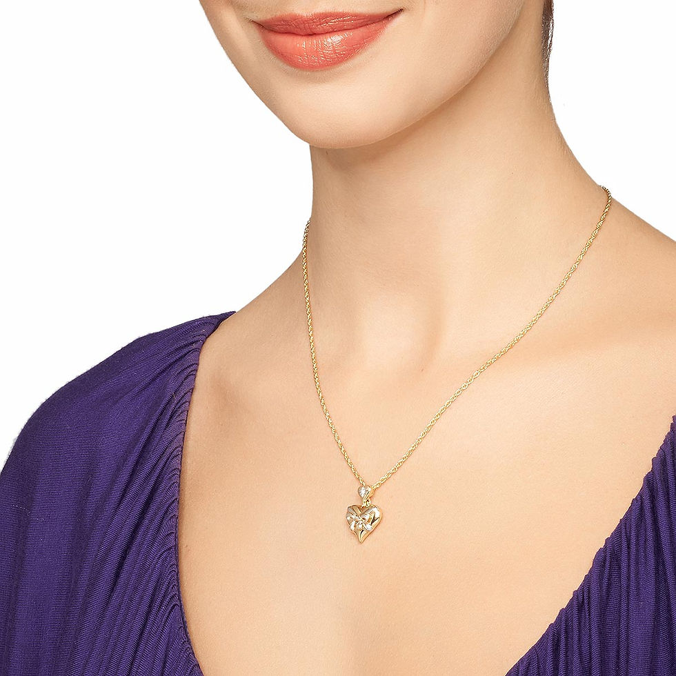 Thumbnail: My Mother, My Heart, My Love, Gift Of Love Diamond Bow Mini Pendant