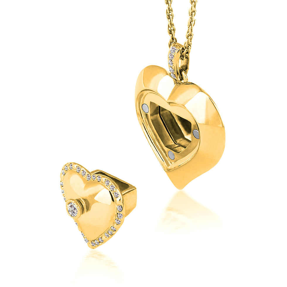 Thumbnail: Secrets Of The Heart Crystal Locket Pendant For Grandmothers