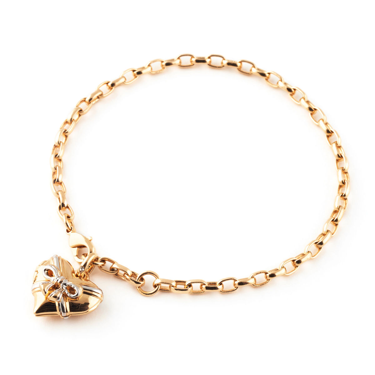 My Mother, My Heart, My Love Gift Of Love Diamond Bow Locket Bracelet