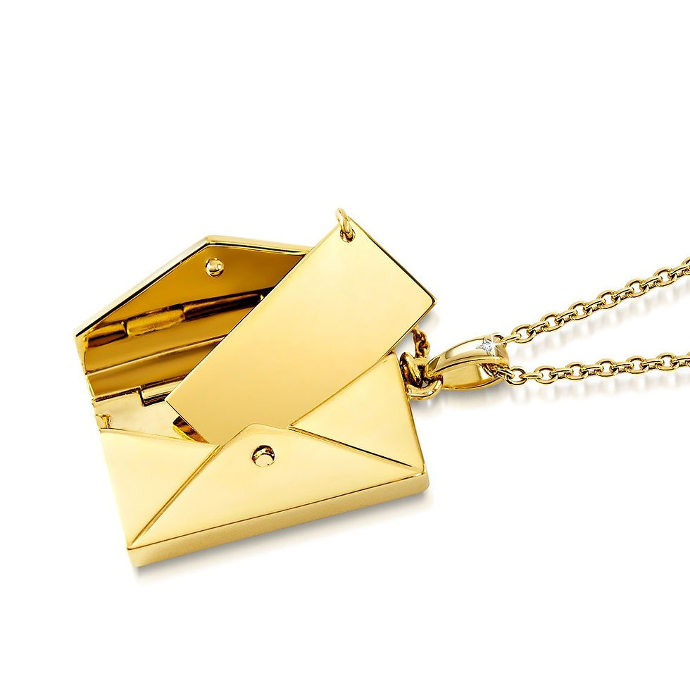 Thumbnail: Letter Of Love Diamond Locket Pendant