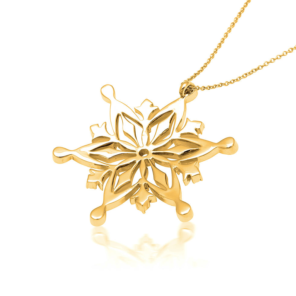 Sparkling Snowflake Crystal Pendant