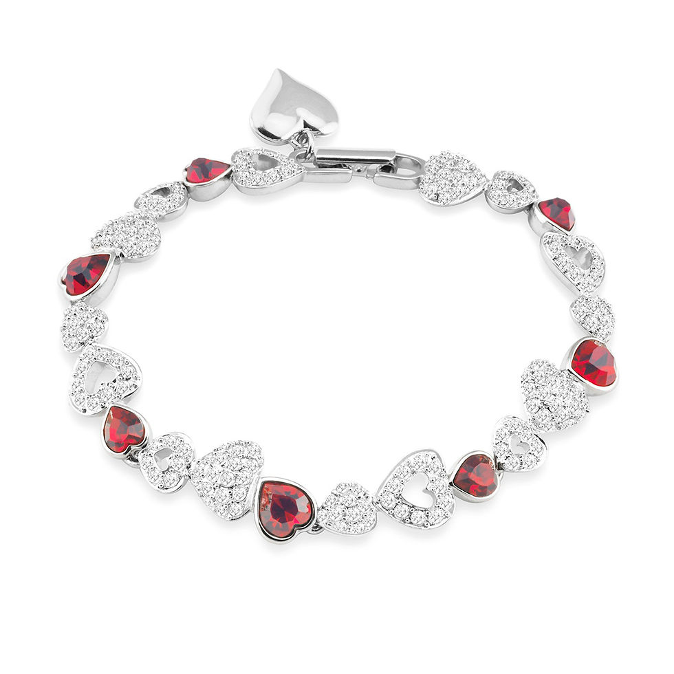 Crystal Heart Bracelet For Her