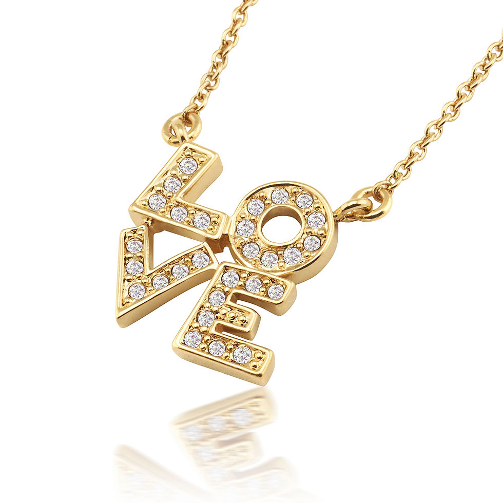 Words Of Love Crystal Pendant