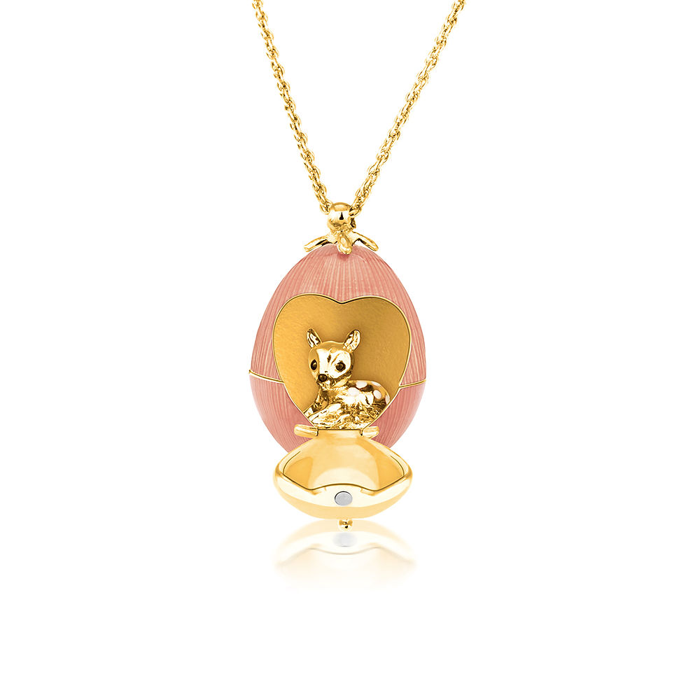 My Deer Granddaughter, Faberge Crystal Locket