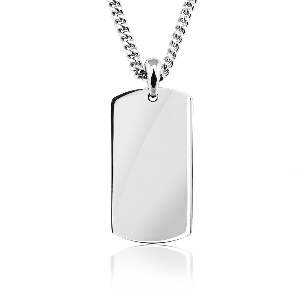 Thumbnail: Scottish Saltire Crystal Dog Tag Pendant