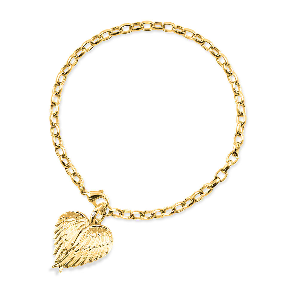 Watching Over You Angel Wings Bracelet
