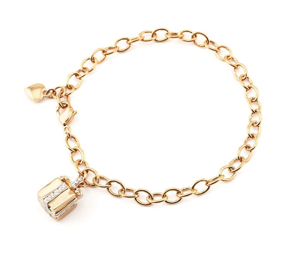 Diamond Gift Box Bracelet For Her