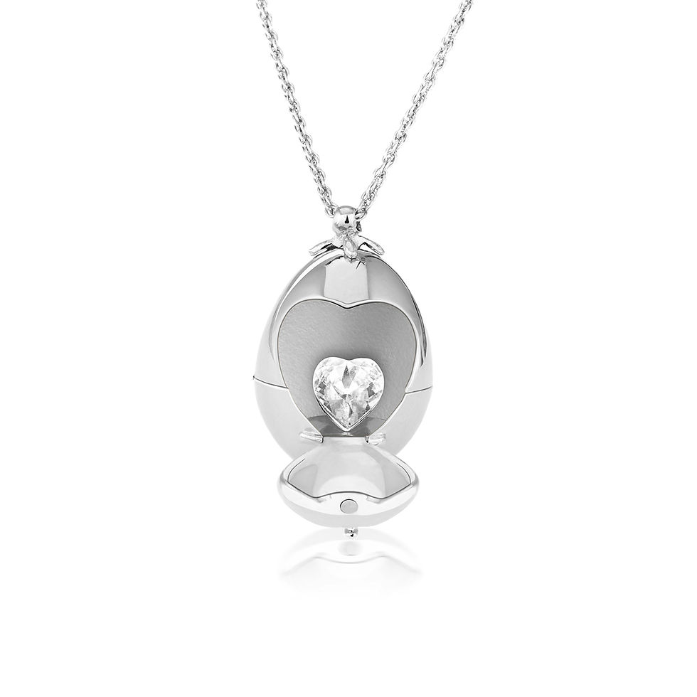 Thumbnail: Treasured Heart Faberge Crystal Locket