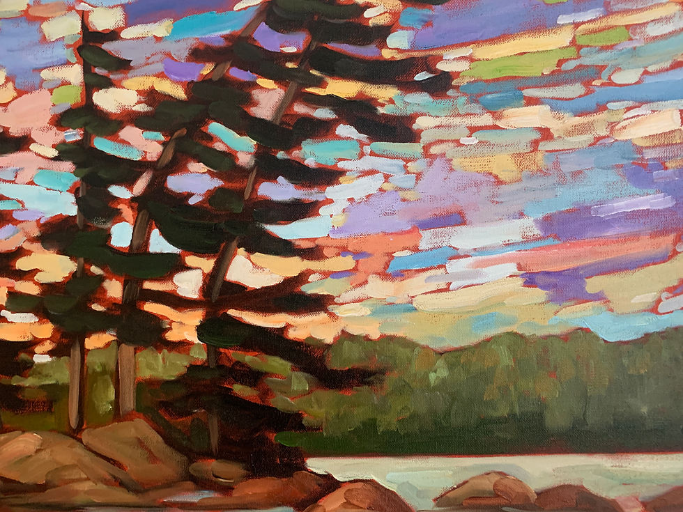 Thumbnail: 30x40” Bursting Sunset