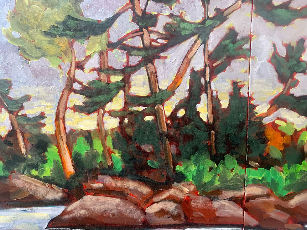 Thumbnail: 36x72” Triptych Barry’s Bay