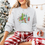 Thumbnail: Ash grey sweatshirt with the green christmas monster