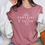 Thumbnail: Mauve tee with the words Sunshine & Coffee