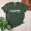 Thumbnail: Forest green tee that says Overthinker