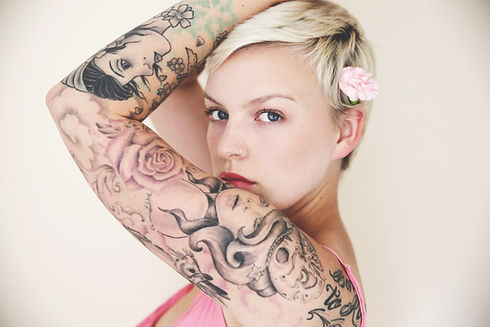 Girl with a Shoulder Tattoo
