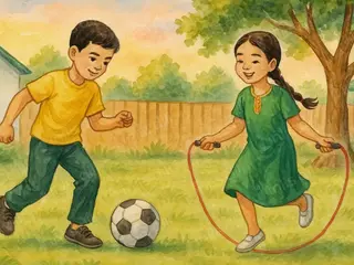 Late Afternoon Playtime