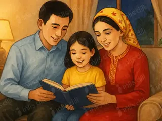 Reading Together in the Evening