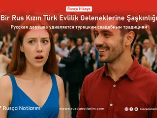 Bir Rus Kızın Türk Evlilik Geleneklerine Şaşkınlığı - Rusça Kısa Hikayeler