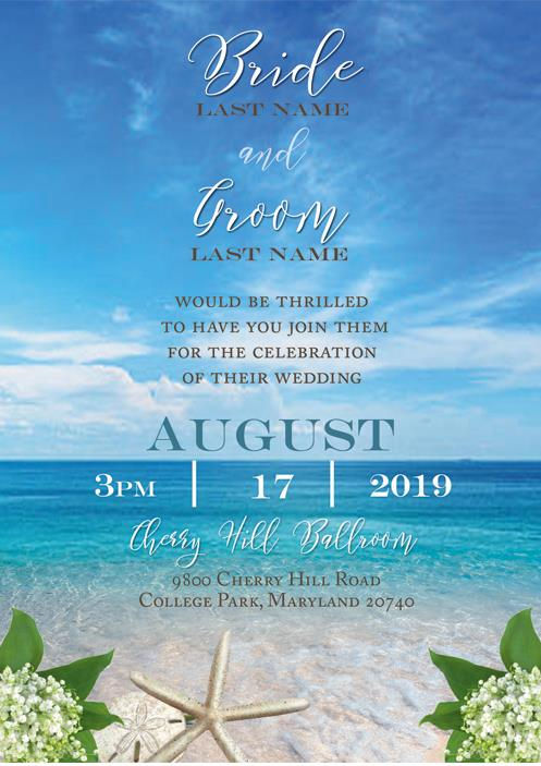 Thumbnail: Flat Invitation Card w/envelope