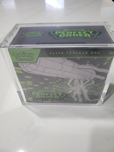 Pokemon ETB Acrylic Booster Box case. 8mm+5mm. Ultra strong N52