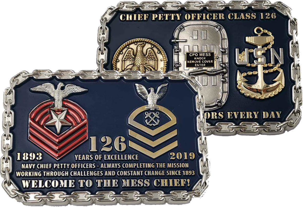 Navy Chief Class 126 Challenge Coin