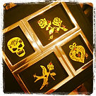 金箔ボディジュエリー　パーティ　ミステリアスジュエリー