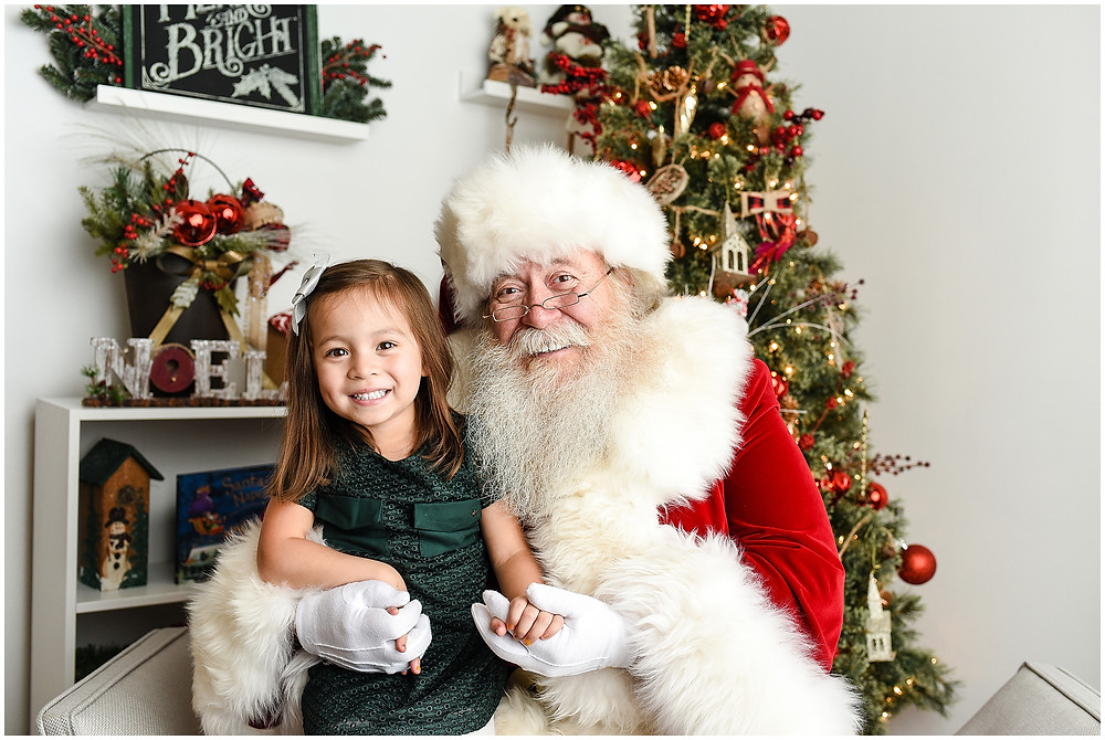 Naperville Santa Photos, Studio Santa Photos, Real bearded Santa